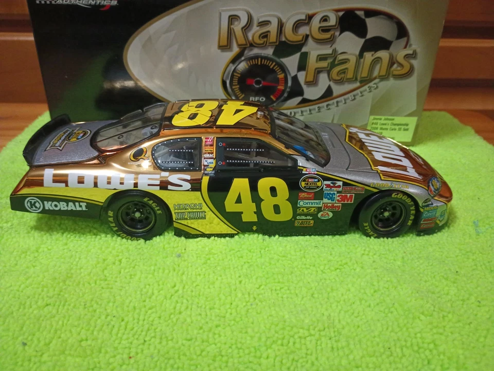 Jimmie Johnson 2006 1er Campeonato escala 1/24 RFO 24KT oro Monte Carlo 64/108 Foto 4 de 4