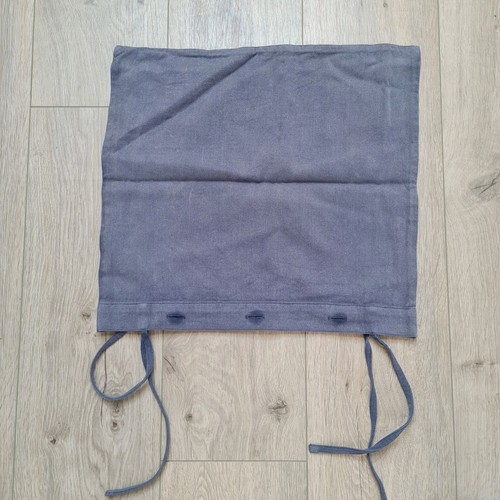 Vintage Kissenbezug Blau 40x40cm 100% Baumwolle mit Knöpfen Handarbeit Boho  - Bild 2 von 3