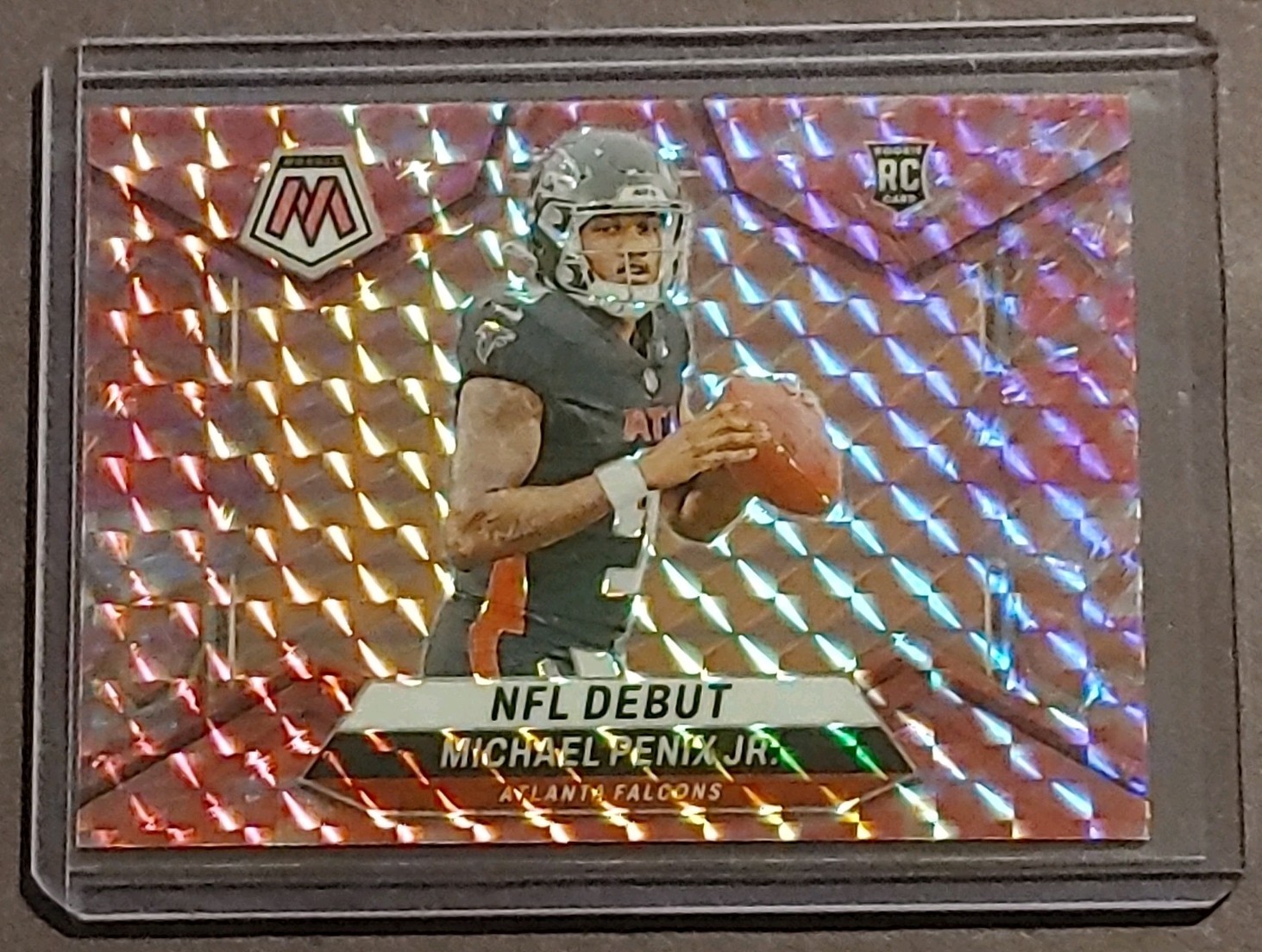2024 Panini Mosaic NFL Debut Pink Camo Prizm Michael Penix Jr #274 Rookie RC