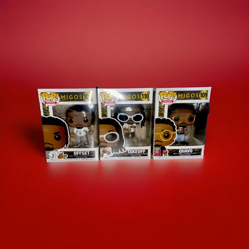 Migos Funko Pops Collectible Figures Set of 3 Brand New Unopened