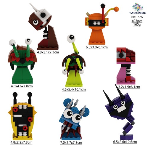New Sprunki Building Block Model Doll Blackened Monster Music Game Toy - Picture 7 of 69
