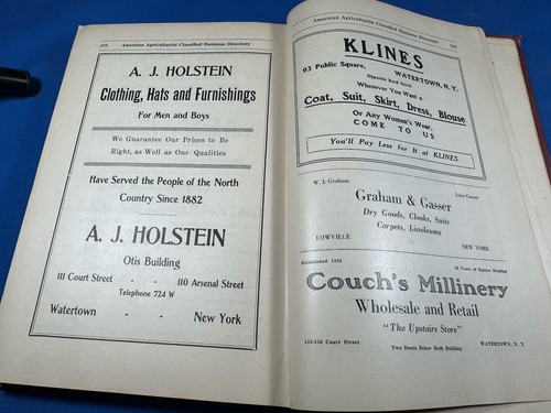 1918 Farm Directory, Jefferson & Lewis Counties New York  Dozens of ADS  304 pgs - Picture 18 of 22