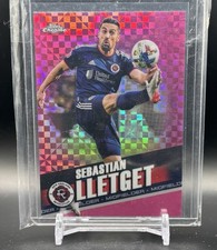 2022 Topps Chrome MLS Pink X-Fractor #45 Sebastian Lletget New England Refractor