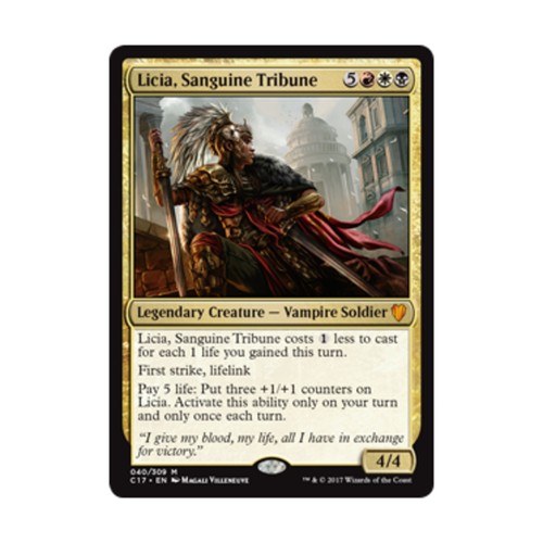 WOTC MTG Commander 2017 Licia, Sanguine Tribune (MR) (Foil) EX