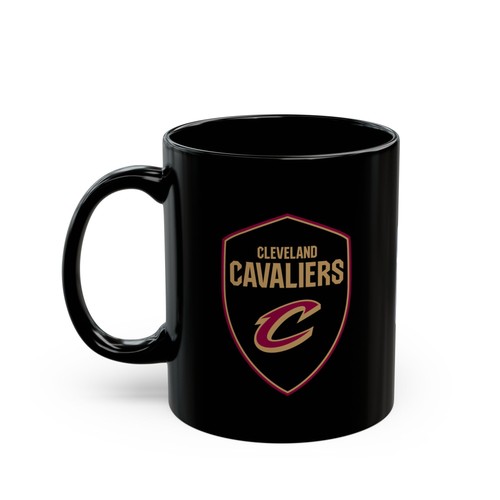 Taza negra Cleveland Cavaliers 11 oz - Taza de café de baloncesto regalo para fanáticos de la NBA - Imagen 2 de 5