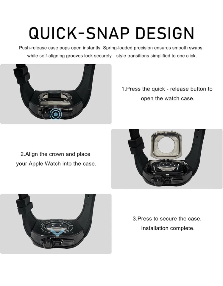 豪华半透明保护壳 带表带 适合 Apple Watch Series 10 45 毫米 坚固 绿色  — 第 4/4 张图片