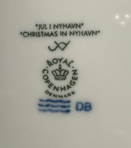 Piatto natalizio annuale Royal Copenhagen 2007 "Natale a Nyhavn" - Foto 3 di 4
