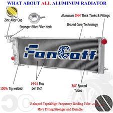Aluminum Radiator For Jeep 1991-2001 Cherokee XJ Comanche 2.5L L4 4.0L L6 AT