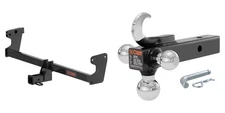 CURT Trailer Hitch Class 3 2in Receiver Multi-Ball Mount w/ Hook Tow Kit - 13603
