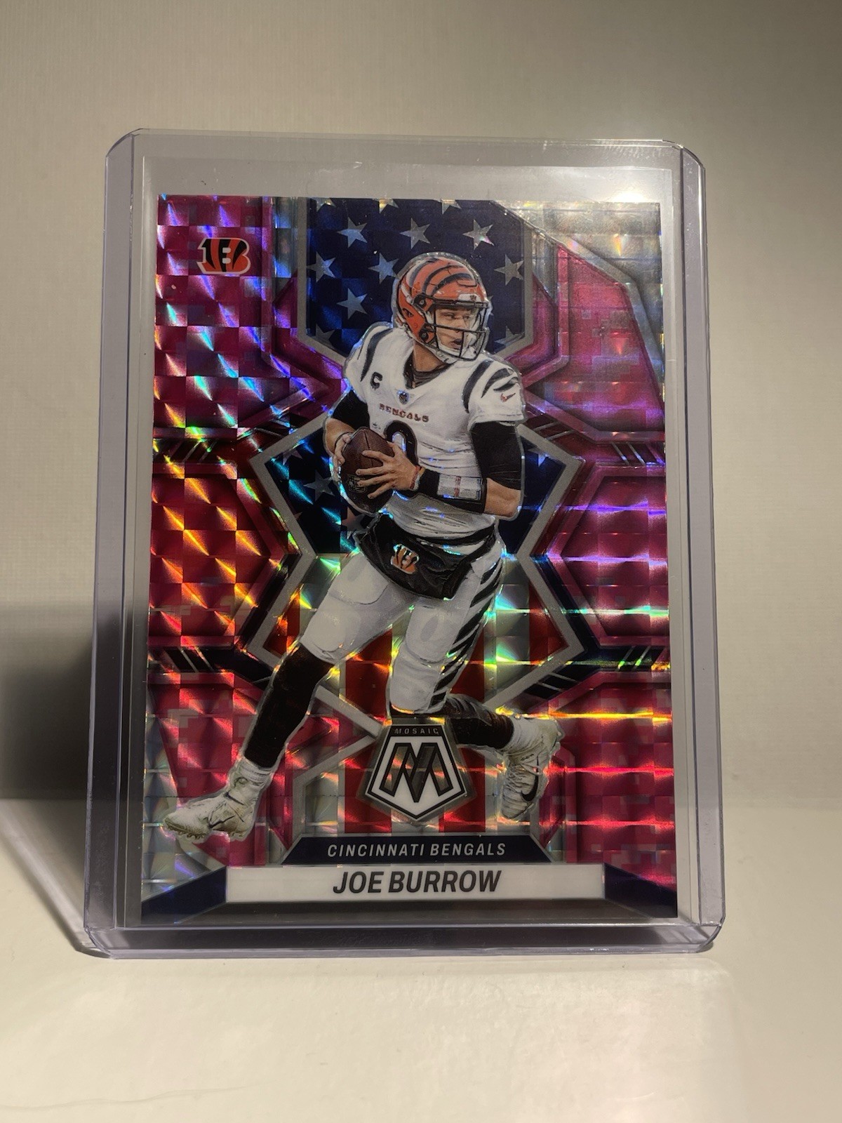 2022 Panini Mosaic - National Pride Genesis Mosaic Prizm #255 Joe Burrow