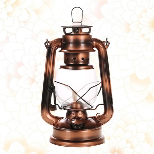 1pc Vintage Kerosene Lamp Iron Portable Hanging Lantern Outdoor Camping Light - Bild 6 von 11