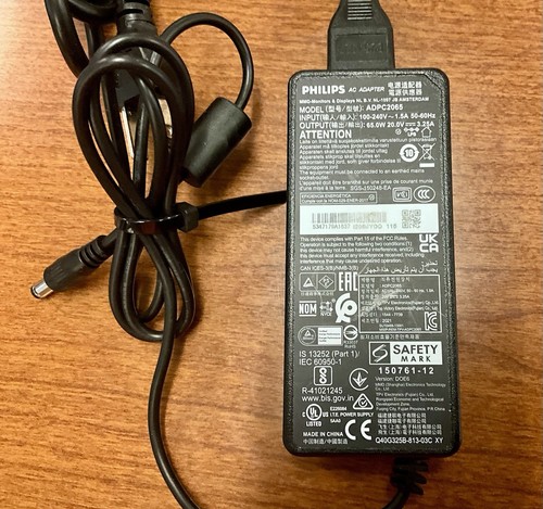 Neu Original Philips 275E1/275E1S/275E1E LCD Monitor ADPC2065 65W 20V AC Adapter