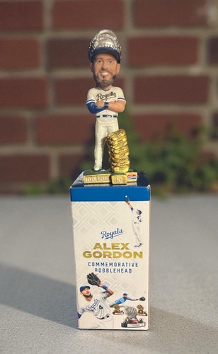 Kansas City Royals Alex Gordon Gold Glove Bobblehead Gordo #4 KC Royals 7 1/2" - Picture 2 of 10
