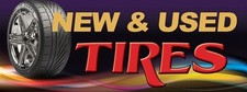 3ft x 8ft New and Used rnb Tires Vinyl Banner -Alt to Banner Flag 3'x8'  107