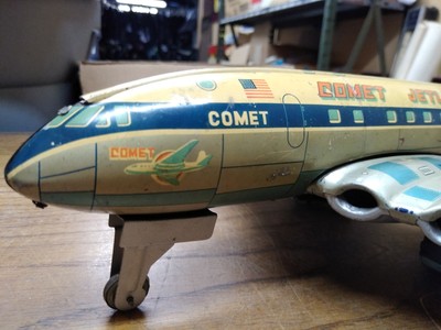 サントスピンク ブリキ製(ヨネザワ製、日本製) ジェット機(COMET