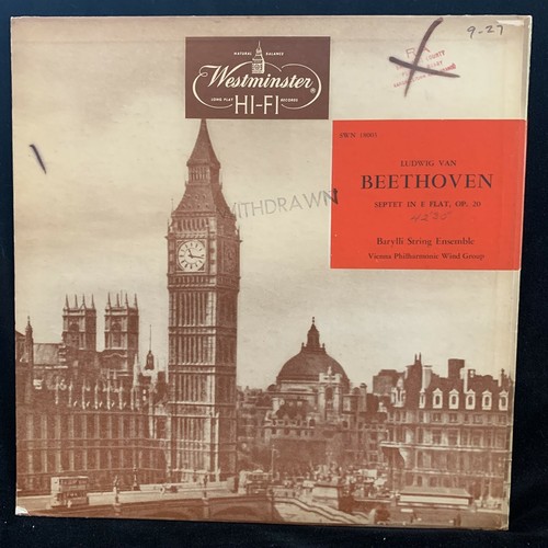 BEETHOVEN Septet - BARYLLI & VIENNA / WLACH - WESTMINSTER WN 18003 - Picture 2 of 4