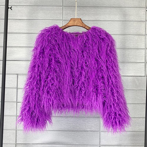 Women Shaggy Faux Fur Fleece Coat Winter Warm Jacket Cardigan Overcoat PLUS SIZE - Picture 31 of 70