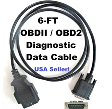 Replacement OBD2 OBDII Scanner Data Cable for Actron AutoScanner Plus CP9180 NEW