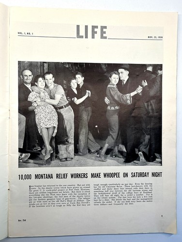 LIFE MAGAZINE RARE 1936 ORIGINAL FIRST ISSUE VOLUME ONE NUMBER ONE BOURKE-WHITE - Photo 2/6