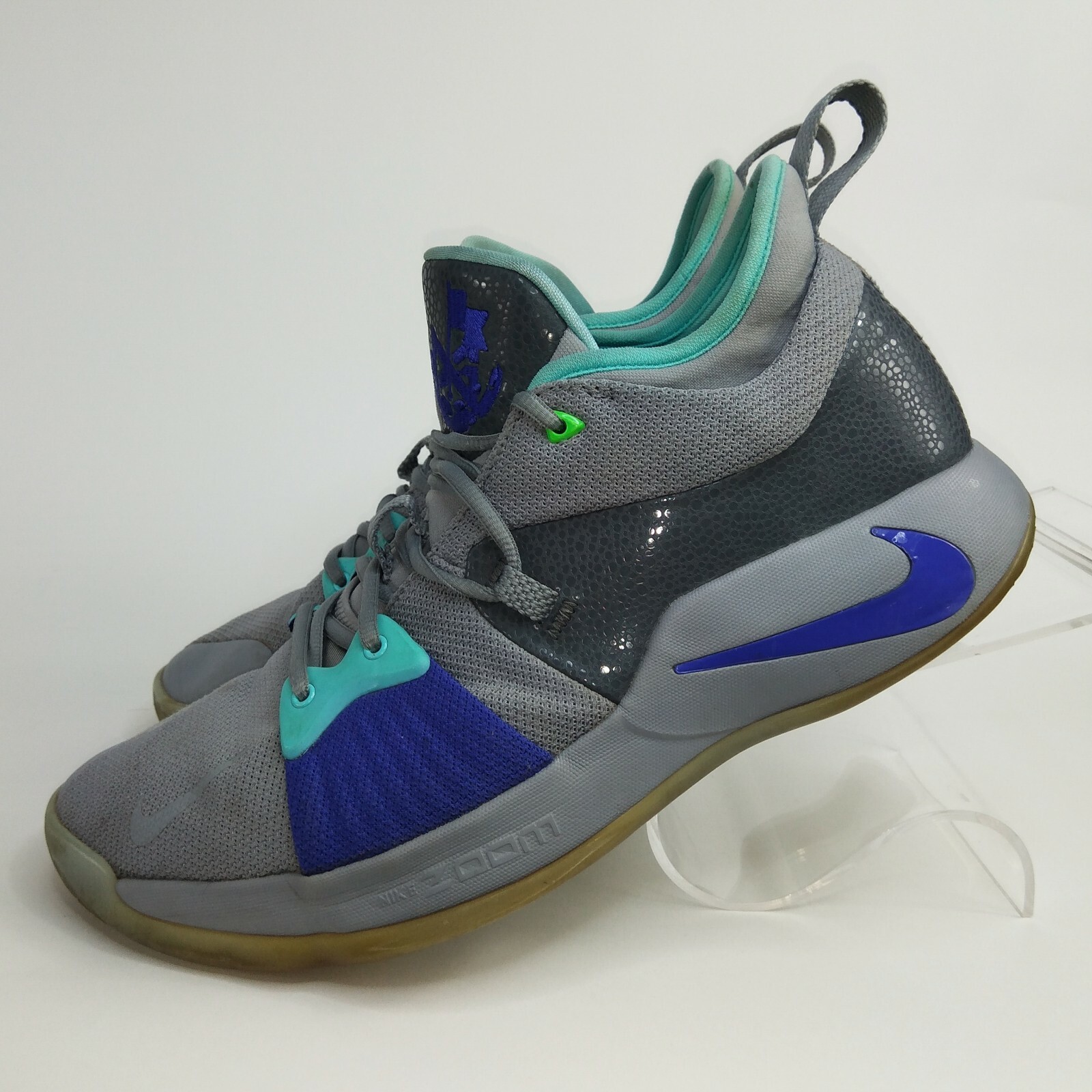 Intestinos Cañón Nutrición Nike Zoom Size 13 PG 2 Gray Paul George NBA Playstation 93552 Glow In the  Dark | eBay