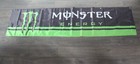 Monster Energy Drinks Banner Black Flag Huge Big 2x8 feet Racing Green Logo 97