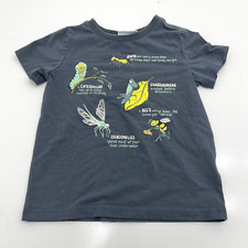 Tommy Bahama Dark Gray Insect Graphic Print Short Sleeve T-Shirt Boys Size 4T