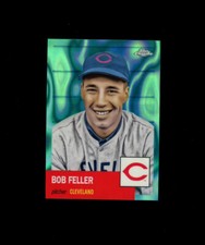 2022 Topps Chrome AQUA REFRACTOR SP BOB FELLER /299 - Cleveland Indians LEGEND