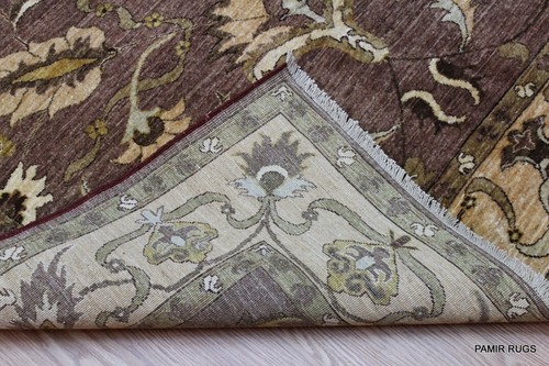 9'X6' FINE QUALITY Handmade Hand-knotted Transitional Design & Colors Wool Rug - Picture 12 of 12