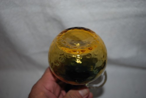 SCHÖNE BLUERINA BERNSTEIN COINDOT BÖHMISCHE KUNST GLAS KRUZIFIX 70er JAHRE - Bild 4 von 5