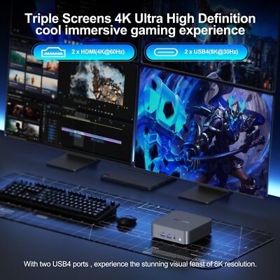 GEEKOM GT13 Pro Mini PC, Intel Core i7-13620H, 32GB RAM, 1TB