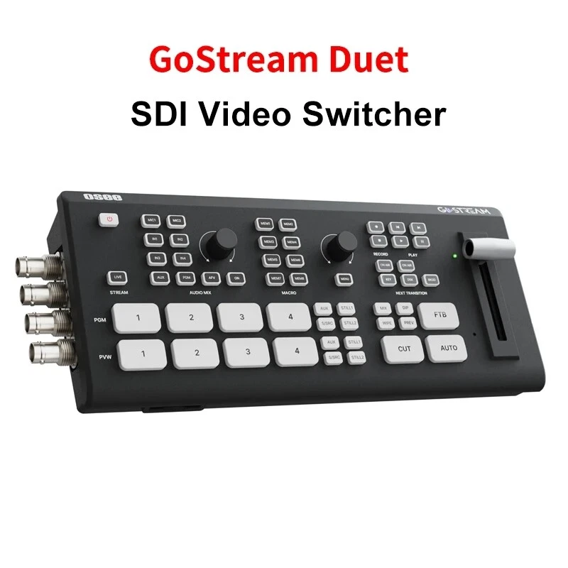 OSEE GoStream Duet 4-CH Multiple Camera Video Switcher SDI HDMI Recording Mixer - Image 3 of 4