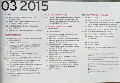 Architectural Record März 2015 Civic Design Galveston Santa Monica Anaheim - Bild 2 von 12