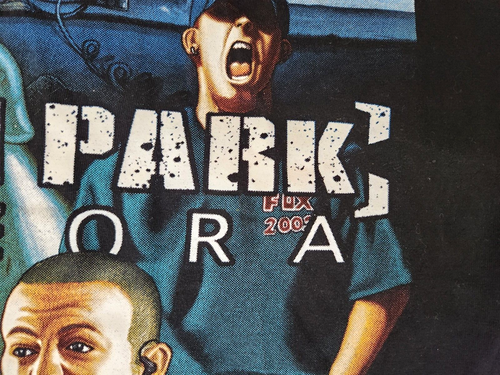 T-shirt Linkin Park Meteora 2003 vintage rock band maglietta Chester Bennington taglia L - Foto 9 di 11
