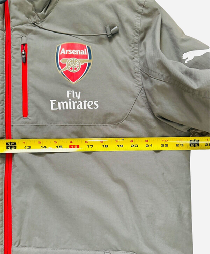 AUTHENTIC ARSENAL AFC ARSENE WENGER GUNNERS LONG BENCH STADIUM COAT JACKET NEW - Picture 7 of 19