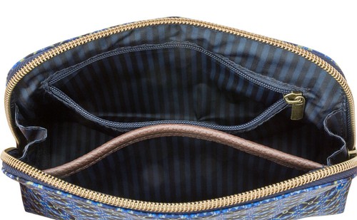 Pip Studio Coby Cosmetic Bag Triangle S Kosmetiktasche Clover Blue blau Neu - Bild 3 von 3