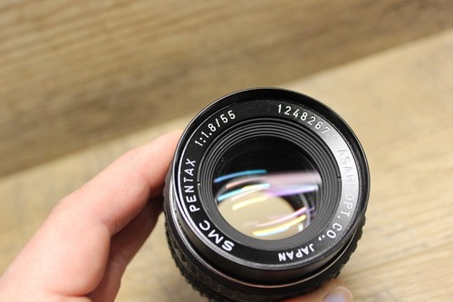 Pentax Asahi KM fotocamera reflex SMC-Pentax obiettivo 1:1.8 / 55 Giappone con custodia - Foto 15 di 21