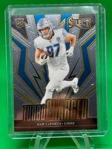 2023 Panini Select TurboCharged RC #TUR-SLA Sam LaPorta Detroit Lions