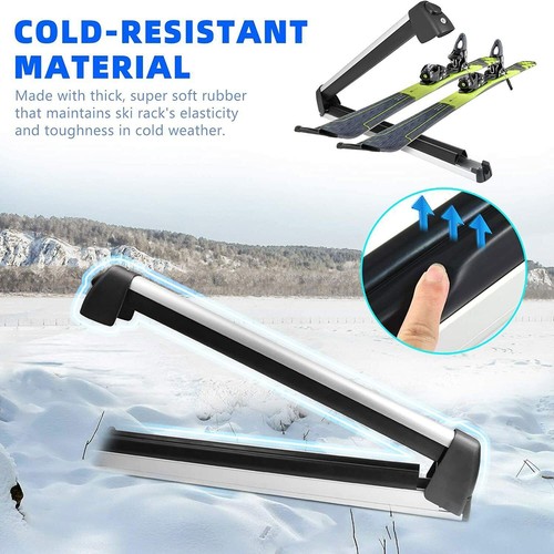Fits for BMW X1 F48 2018-2021 Lockable Ski Racks Carrier Snowboard Rack Holder - Picture 5 of 9