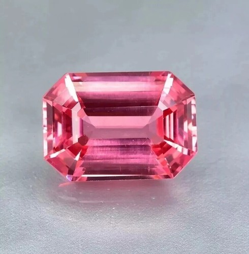 Stunning Madagascar Pink 10-11 Ct Natural Morganite Loose EGL Emerald Gemstone - Picture 4 of 5