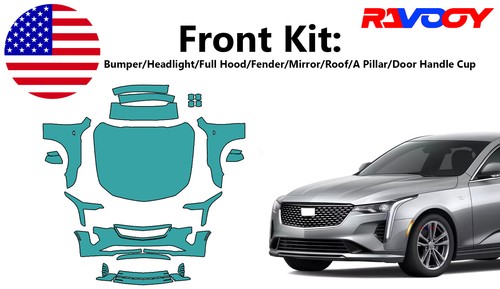 For Cadillac CT4 Luxury Premium 20-25 Front Paint Protection Film PreCut PPF Kit