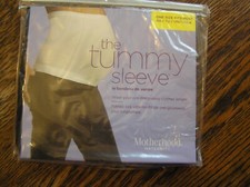 Motherhood Maternity THE TUMMY SLEEVE One Size Fits Most BLACK Nylon/Spandex NIP