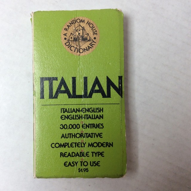 Random House Dictionary Italian English Robert A. Hall Jr. 1967 Random House Dictionary Italian English Robert A. Hall Jr. 1967