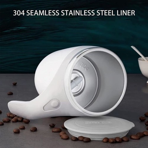 Tazza Termica Portatile Auto Mescolante Caffe' Latte Cioccolato Caldo Te' Mug - Foto 6 di 6