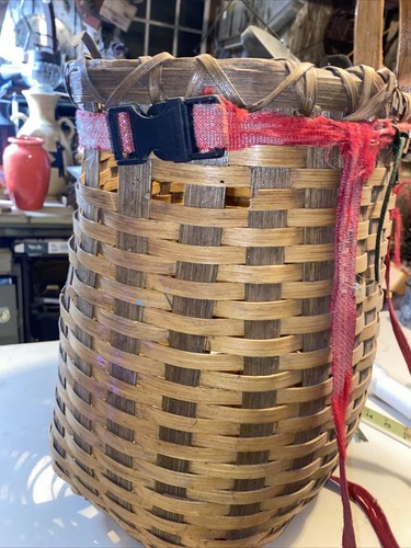 Adirondack Vintage Embelished 16”  Trappers Basket, Gathering MUST SEE - Picture 5 of 10