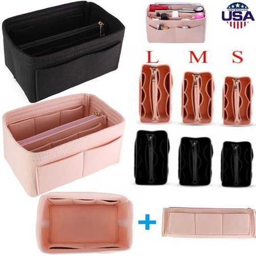 Filz Handtasche Organizer Einsatz mehrere Taschen Aufbewahrungstasche Former Liner Tasche - Bild 5 von 18