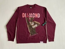 Diamond Supply Co. Bordeaux Graphic Pullover Sweatshirt Size M