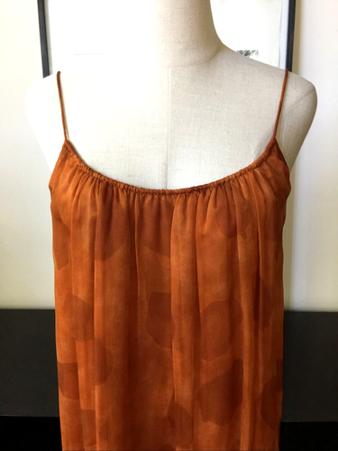 Vintage Galanos Amelia graues Kleid Gr. S? Beverly Hills 3 Schichten Seidentuch - Bild 2 von 7