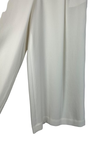 NEW Diane Von Furstenberg Ivory Holly Pleated Cropped Pants Size 0 Pockets - Picture 6 of 16
