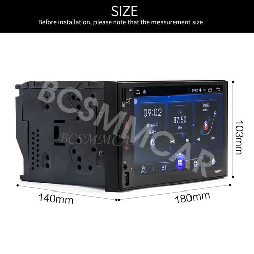 7in Double 2 DIN Car Stereo Touch Screen MP5 Player Radio Bluetooth GPS Nav WIFI - Picture 3 of 24