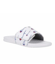 Champion Unisex Open-Toe Logo Slide Sandals - White Women Sz 6 Boys Sz 4